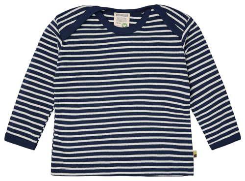 Shirt Langarm gestreift mit Rippe aus Biobaumwolle, GOTS...