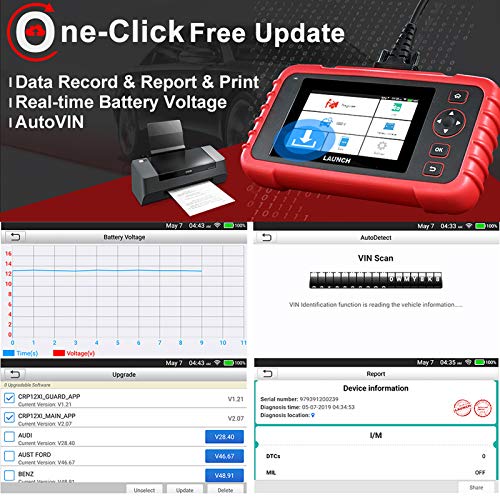 image for LAUNCH OBD2 Scanner CRP123X Code Reader for ABS SRS Engine Transmissio