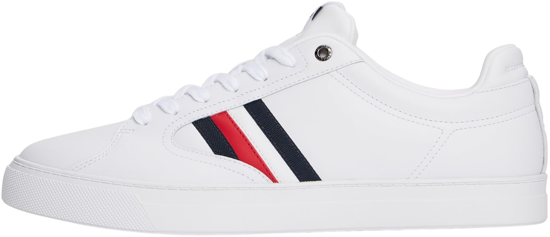 Tommy Hilfiger Herren Cupsole Sneaker Icon Court Stripes aus Leder