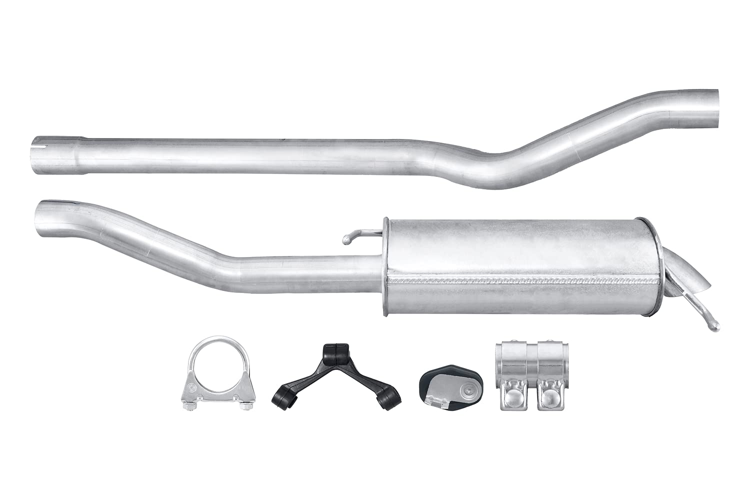 HELLA 8LD 366 036-731 Tłumik końcowy - Easy2Fit® Kit - z tyłu - dwuczęściowy - Komplet z elementami do montażu