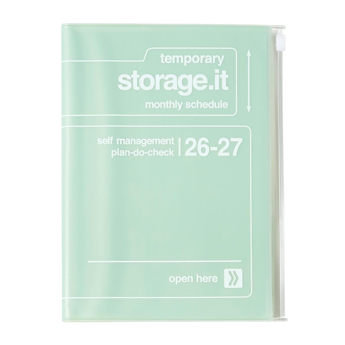 2026 Planner, Schedule Book, Starts in March 2026, Monthly Blocks, A5 Size, Storage It, Mint Marks 26SDR-H02-MI : Office Products