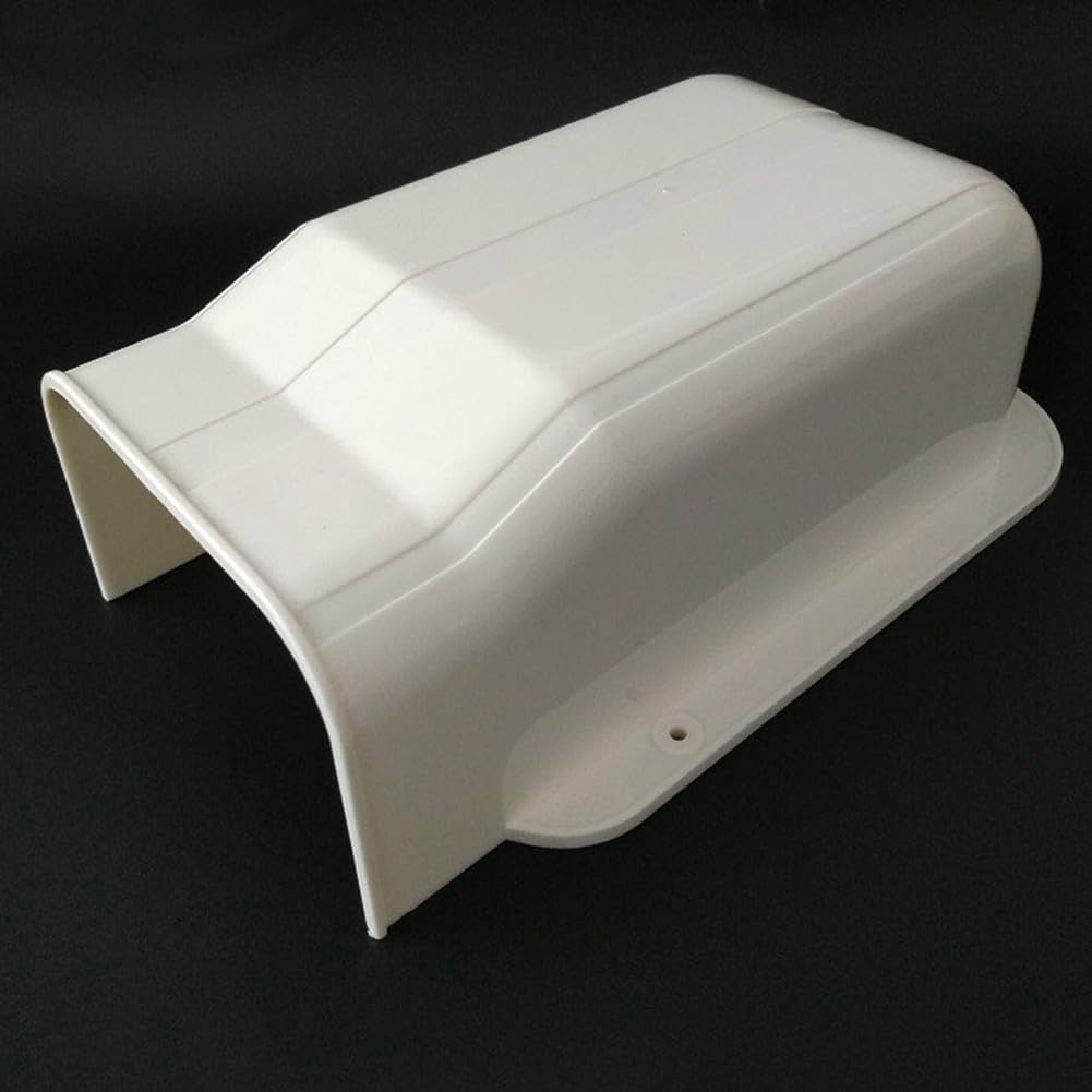 Carcasa decorativa de PVC blanco para aire acondicionado central, 100 x 65 mm, 3 unidades de CA 6P, juego de línea para tubo de protección, fácil de instalar