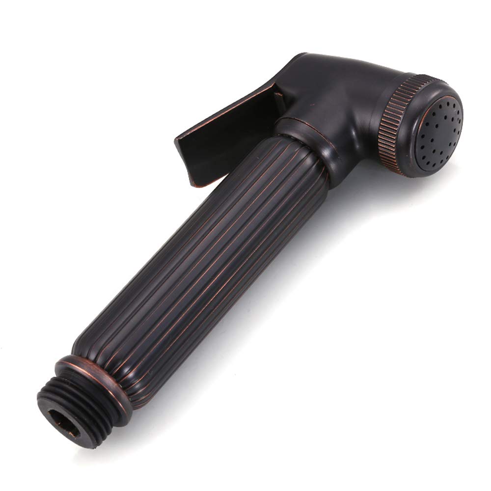 Bidet Pulvérisateur avec Eau Froid Laiton Poignée Simple Montage Mural Ensemble de Robinet Vaporisateur Hygiénique pour Hygiène Personnelle,Black Bronze