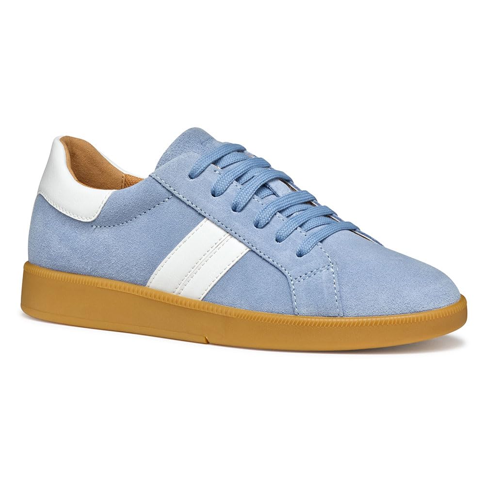 Geox D MELEDA B, Women’s Sneaker, Lt Blue/White,