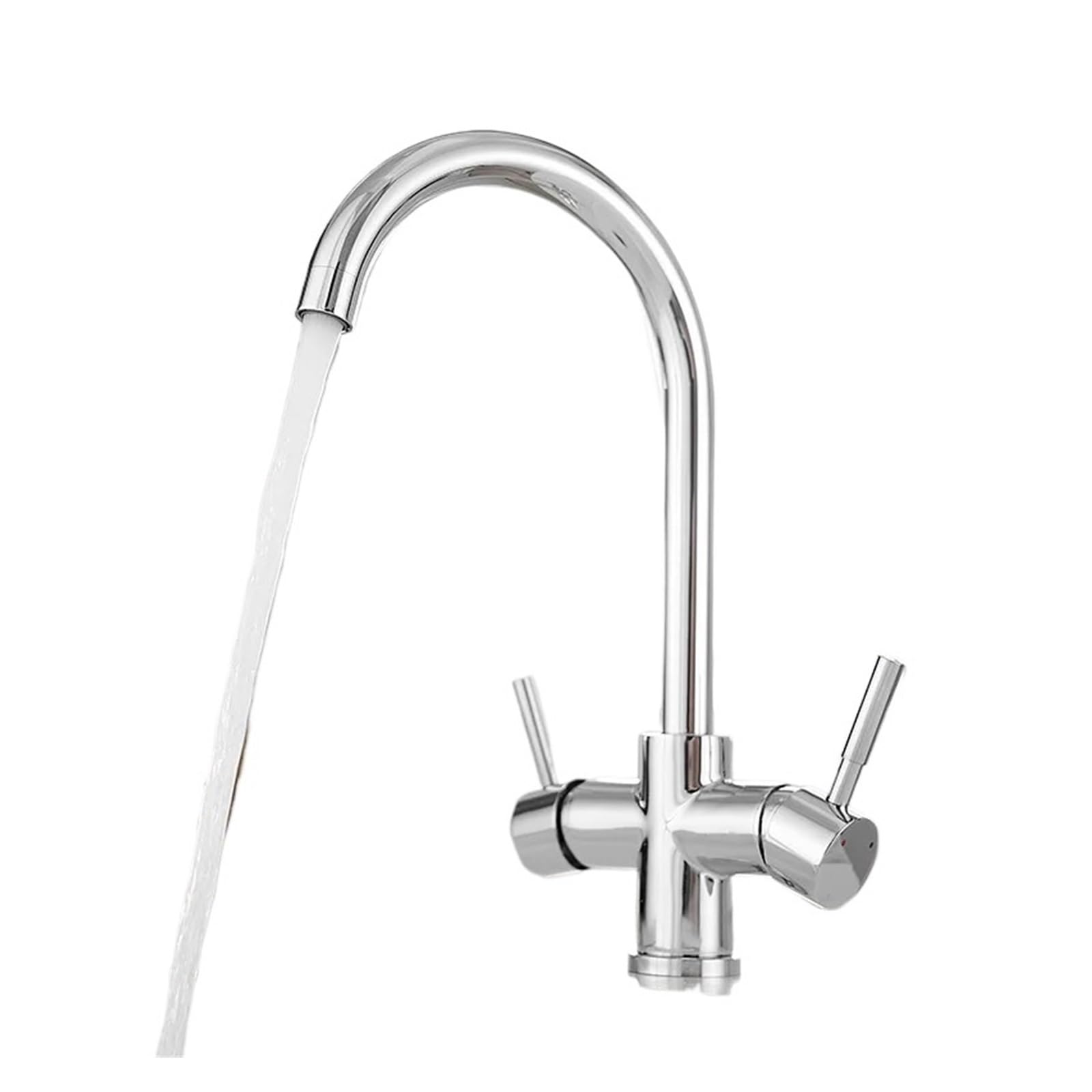 Grifo de filtro de agua giratorio de 360 grados para evitar perforar el fregadero de cocina