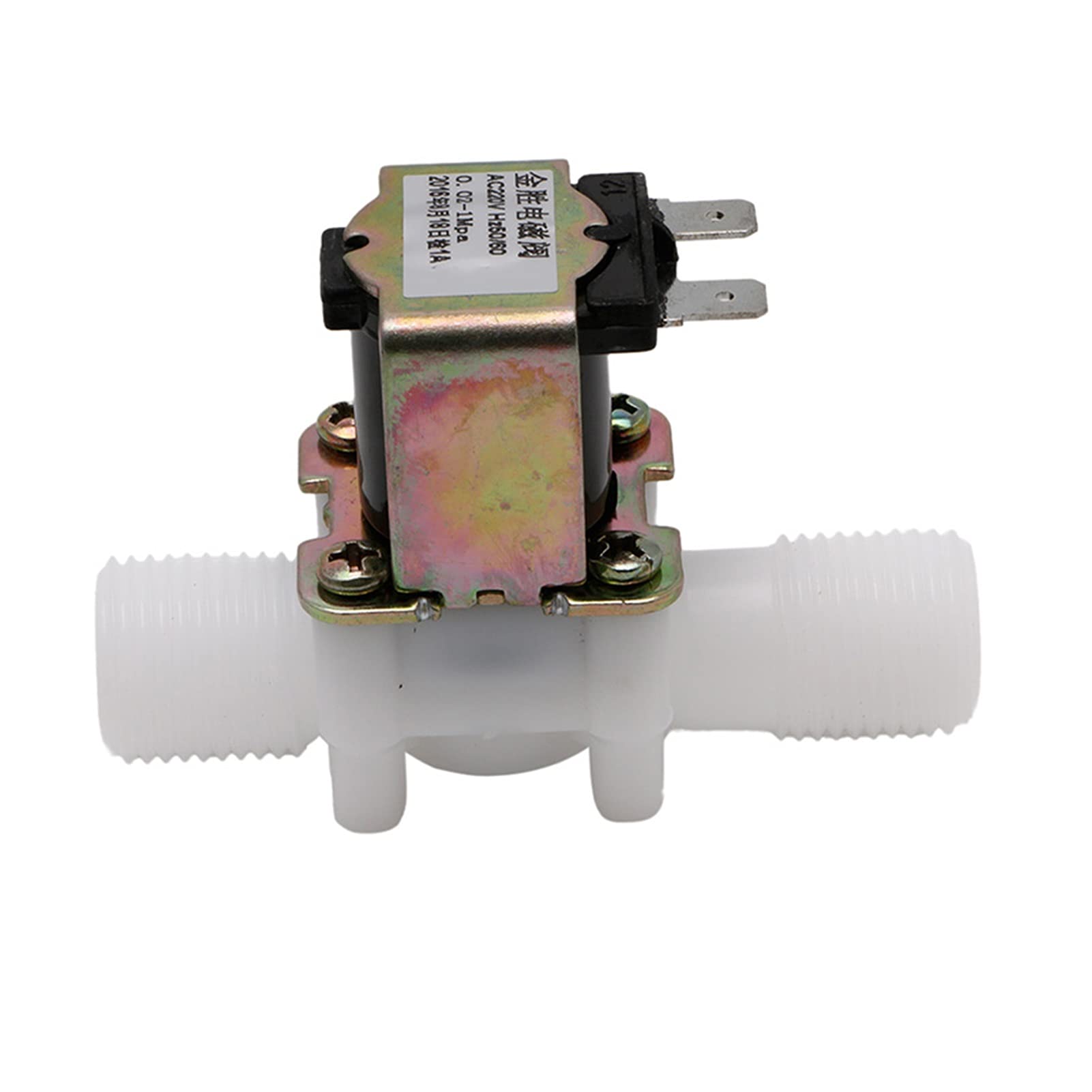 BVUYQAPIG Valve AC220V Electric Solenoid Magnetic N/C Water Air Inlet Flow Switch 1/2