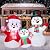 JOYIN 4 FT Christmas Inflatables Snowman Family Outdoor Decorations, Xmas Inflatable Snowman Family with Build-in LEDs, Blow Up Yard Christmas Decoration for Xmas Party Outdoor Yard Garden Lawn Decor