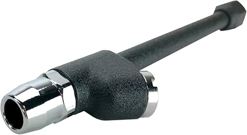 Haltec CH-350-LO-1 Portabrocas de aire de doble pie – Inflador de neumáticos en ángulo para válvulas de difícil acceso