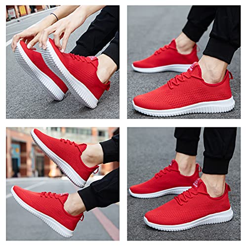 Image of YDB Men's Running Shoes Ultra Lightweight Breathable Walking Shoes Non Slip Athletic Fashion Sneakers Mesh Workout Casual Sports Shoes