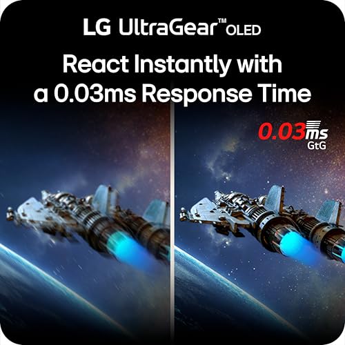 LG 27GX700A-B 27-inch Ultragear QHD (2560 x 1440) OLED Gaming Monitor, 280Hz, 0.03ms, NVIDIA G-Sync, AMD FreeSync Premium Pro, VESA DisplayHDR TrueBlack500, with up to DCI-P3 99.5%, HDMI 2.1, Black - image 4