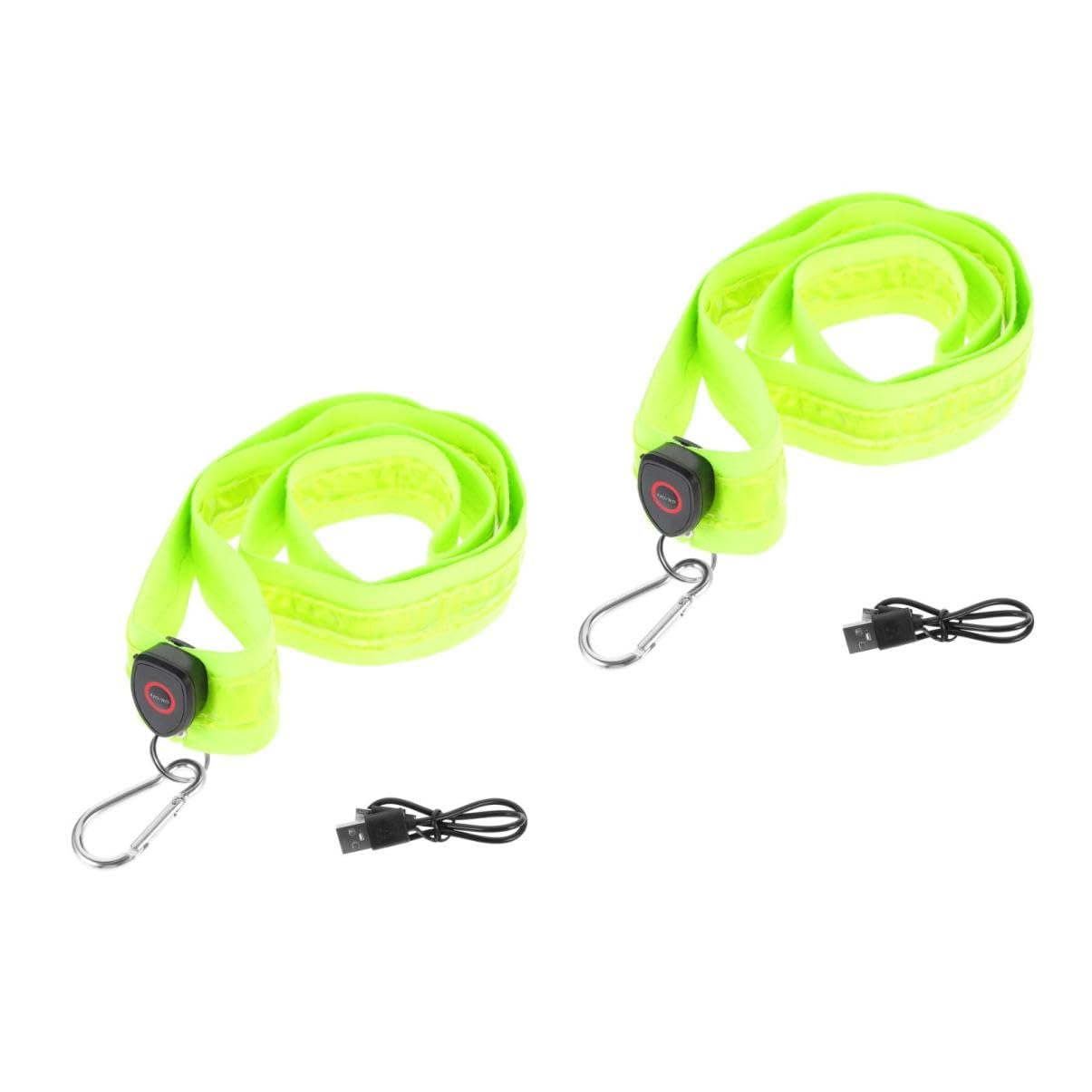 TOYANDONA Tirantes Cruzados Luminosos Luz LED Tren de rodaje Reflectante Corriendo Brazalete LED Correa de Hombro LED para Correr Equipo Nocturno Nylon Green