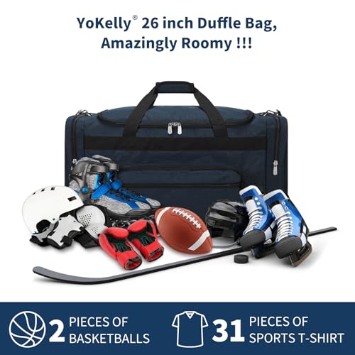 Image of 26 inch Duffle Bag for Men, Navy Blue