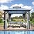 COVERONICS 10FT x 10FT Patio Polycarbonate Hardtop Gazebo with Steel Frame - Outdoor Translucent Double Roof Gazebo with Netting & Curtains for Lawn, Garden, Backyard, Poolside