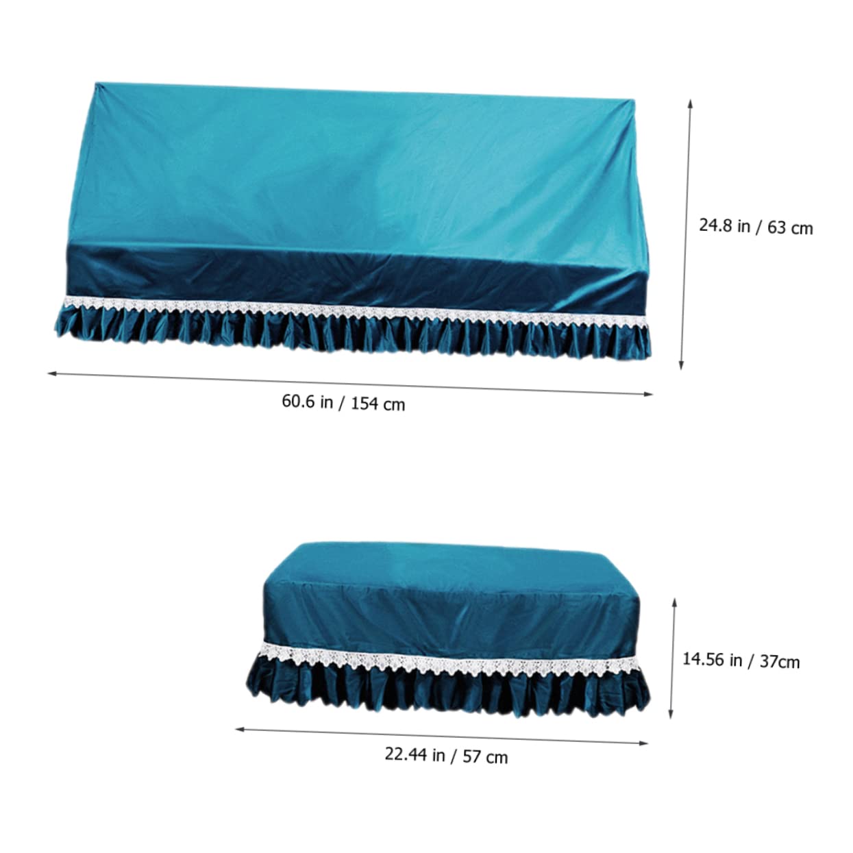 HANABASS 1 Set Piano Cover Elegant Dust Protection for Electric Pianos Durable with Simple Design