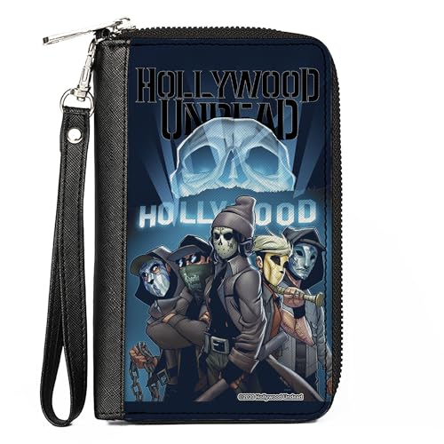 Buckle-Down Women's PU Zip Around Wallet Rectangle-Hollywood Undead, 7.5