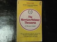 The Merriam-Webster Thesaurus 0671476211 Book Cover