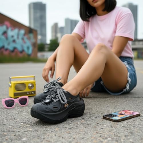 Image of GLJ VibeX Girls Sneakers Stylish White Running Shoes Breathable Comfortable Anti Skid Outsole Premium Footwear for Casual Sports Gym Walking