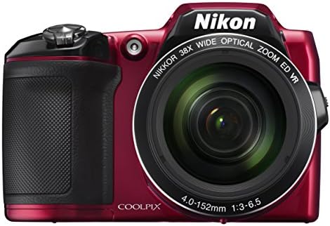 Nikon COOLPIX L840 Digital Camera with 38x Optical Zoom and Built-In Wi-Fi (Red)