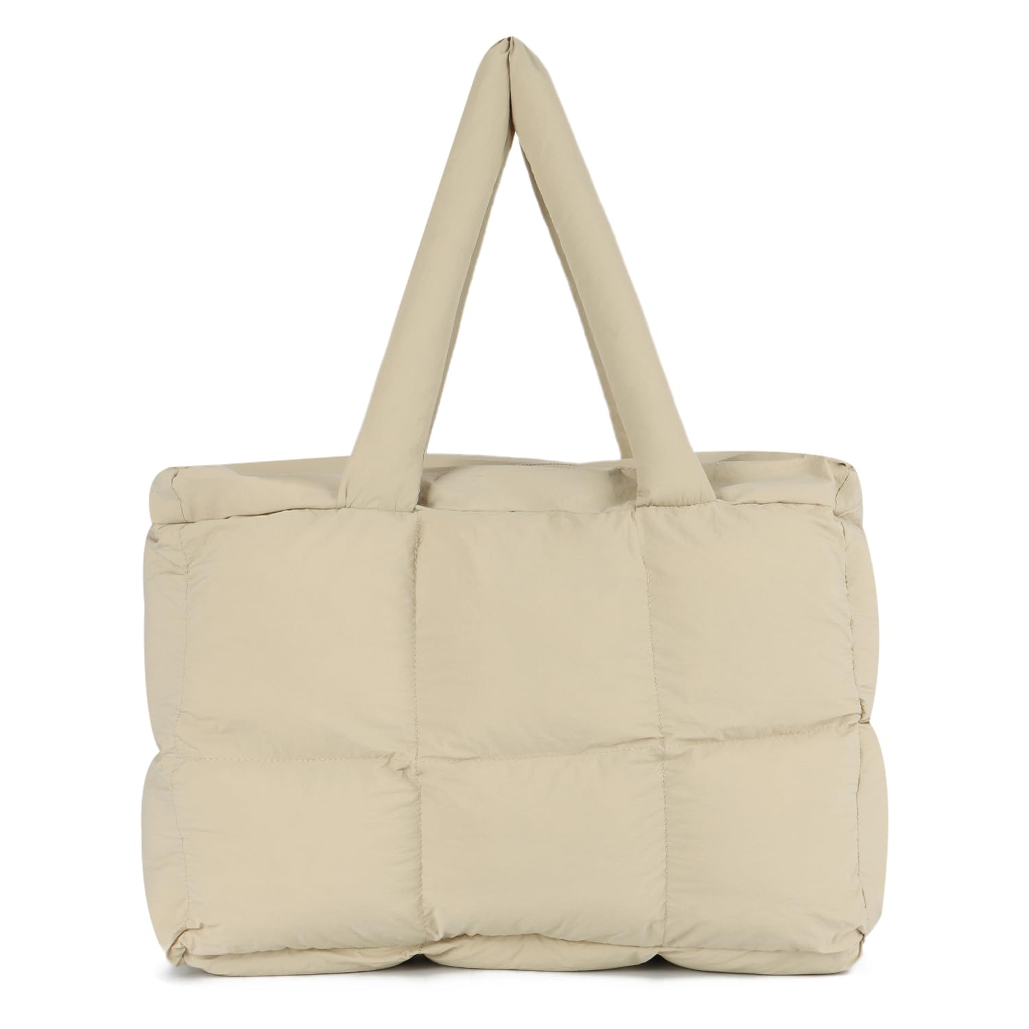 EVEOUT Gesteppte Schultertasche Damen Große Puffer Shopper H