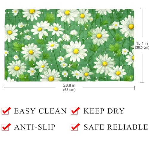 Tapis de bain antidérapant de qualité supérieure extra long en PVC durable - 5