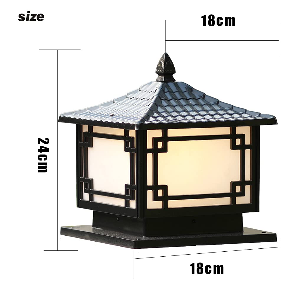 Lampka nocna do sypialni, zewnętrzne oświetlenie publiczne, antyczny wygląd odlewanego aluminium oświetlenie ogrodowe, oświetlenie zewnętrzne do podwórza, 230 V, 1 ampo