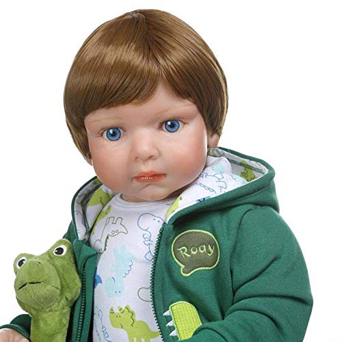 WYZQ Wiedergeborene Puppen, Wiedergeburt Einjährige Puppe Vollsilikon Simulationsmodell Kinderspielzeug Puzzle… – Bild 4