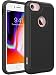 OEAGO iPhone 8 Case, iPhone 7 Case Cover [Drop Protection] [Shock Proof] Hybrid Dual Layer Rubber Plastic Impact Defender Rugged Slim Hard Case Cover Shell for Apple iPhone 8 / iPhone 7 - Black