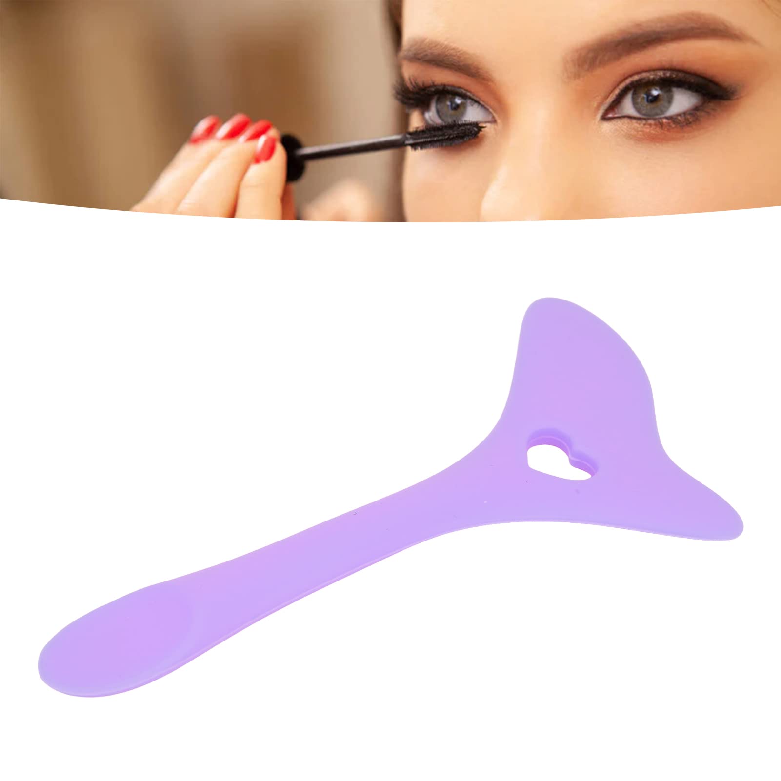 Silikonowy Szablon do Eyelinera, Profesjonalne Narzędzie do Rysowania Tuszu do Rzęs, Wielokrotnego Użytku Aplikator do Makijażu Oczu Leniwy Narzędzie do Szybkiego Makijażu dla(Fioletowy)