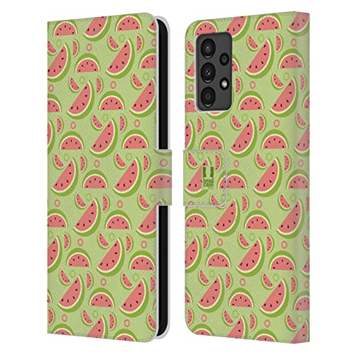 Étui pastèques Galaxy A13, housse portefeuille colorée pour illuminer votre style estival