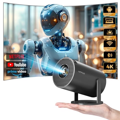 Hippus Mini Proyector Portátil 4k, Con Corrección De Trapecio Automática, Proyector Inteligente De 350 Ansi Con Wifi 6, Bt 5.0, Android 11.0, Rotación De 180 , Proyector De Cine En Casa Hippus Mini Proyector Portátil 4k, Con Corrección De Trapecio Automática, Proyector Inteligente De 350 Ansi Con Wifi 6, Bt 5.0, Android 11.0, Rotación De 180 , Proyector De Cine En Casa