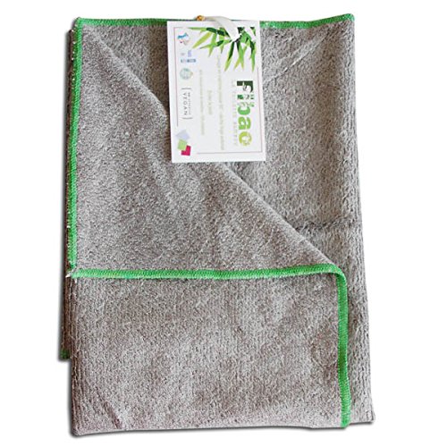Preisvergleich Produktbild Fibao Badetuch Bambus (grau) 70 x 150 cm