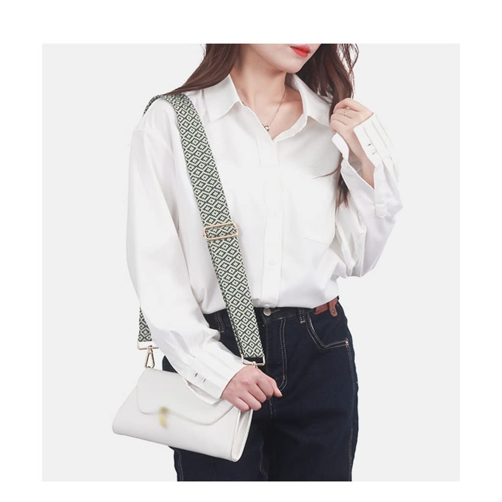 Ersatz-Geldbörsenriemen, bestickter breiter Schultergurt, Canvas-Crossbody-Taschen-Zubehör, verstellbares gedrucktes Design für bequemes Tragen