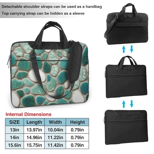 Maletín para portátil impermeable 14 pulgadas con asa miniatura 3