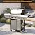 COWSAR 3-Burner Propane Gas Grill with Side Burner, 34,000 BTU Stainless Steel BBQ Grill with Porcelain-Enameled Cast Iron Grates, Outdoor Barbecue Grill for Patio Garden Cooking