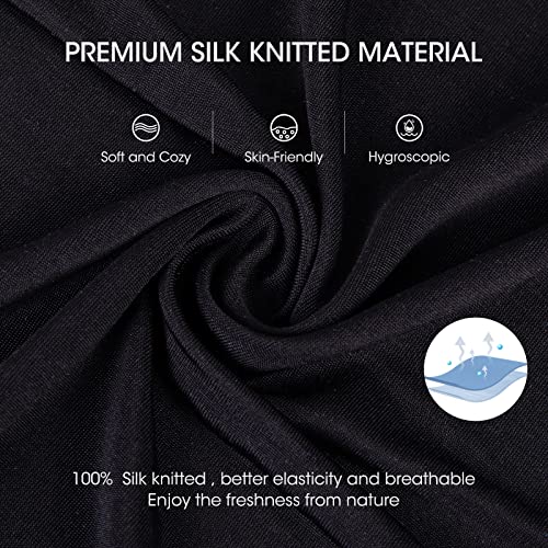 Viamulion Men's Pure Mulberry Silk Knitted Thermal Underwear Set3