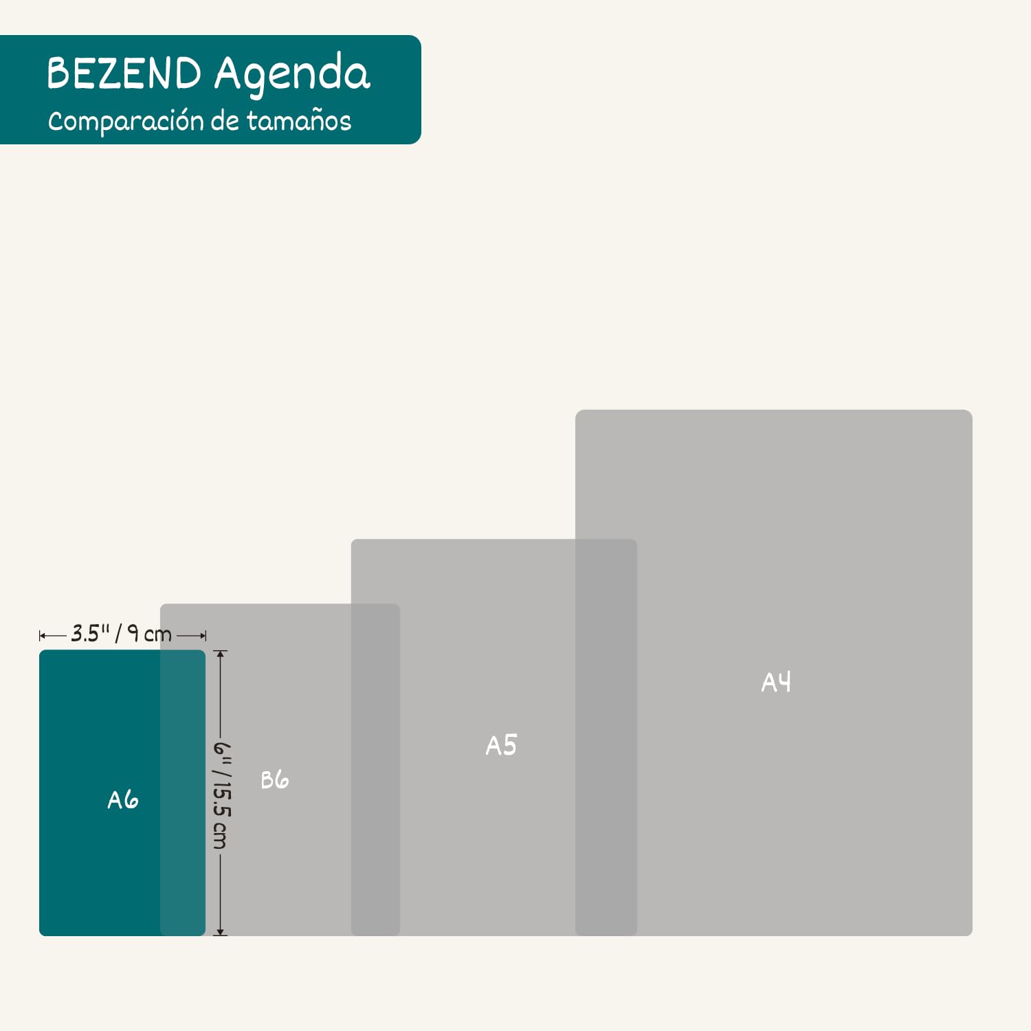 BEZEND Agenda 2026 2027 Semana Vista Pequeña 9 x 15,5 cm, 18 Meses Agenda Escolar de Bolsillo de Jul.26 a Dic.27, A6 Planificador Semanal con Doble Horario, Tapa Dura Cuero PU - Negro