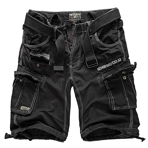 Geographical Norway Cargo Shorts Hunter mit UD Bandana Black - L -