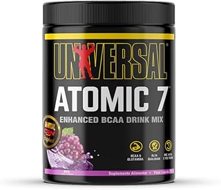 BCAA Atomic 7 262g - Universal Nutrition (262g) (Uva) - Produto 4 mais recomendado com 4.8 estrelas