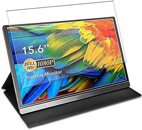 Puccy Tempered Glass Screen Protector Film, compatible with Lepow Z1 15.6" Display Monitor （Active Area Cover Only） Protective Protectors Guard