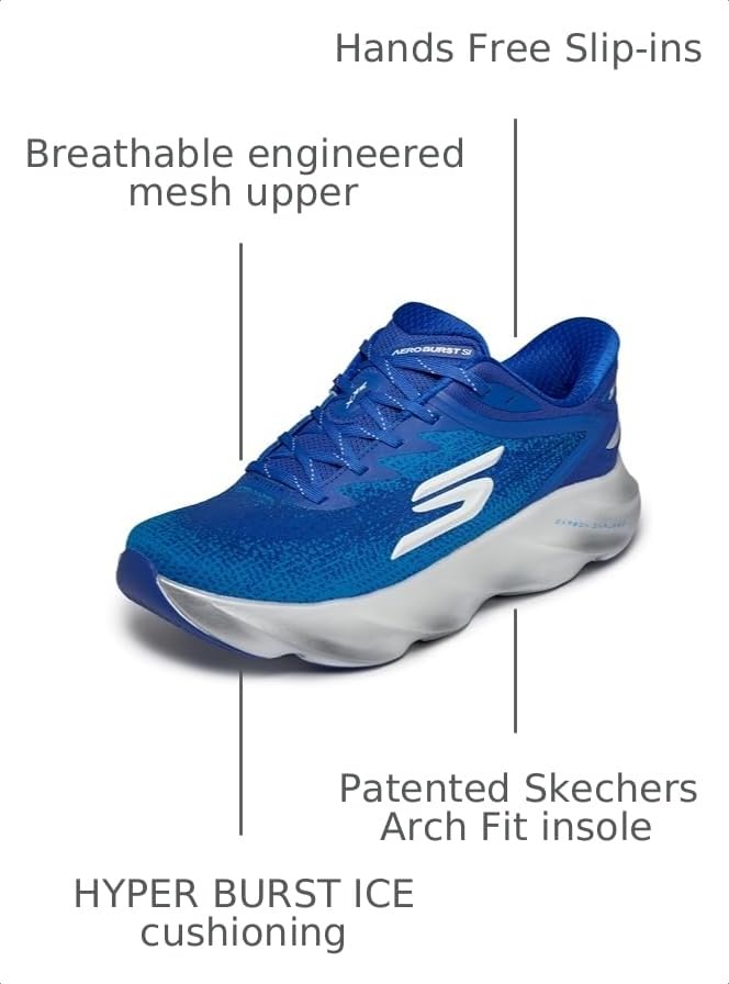 Image of Skechers Mens Aero Burst Hands Free Slip-ins