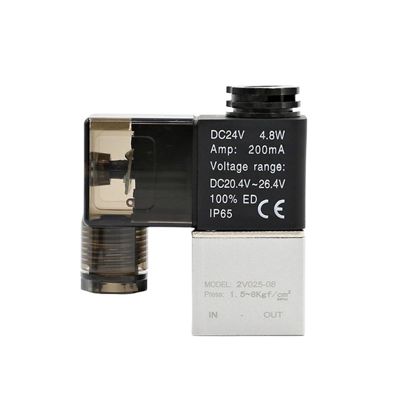 Électrovanne pneumatique 2V025-08 24V CC vanne de contrôle normalement fermée 1/4