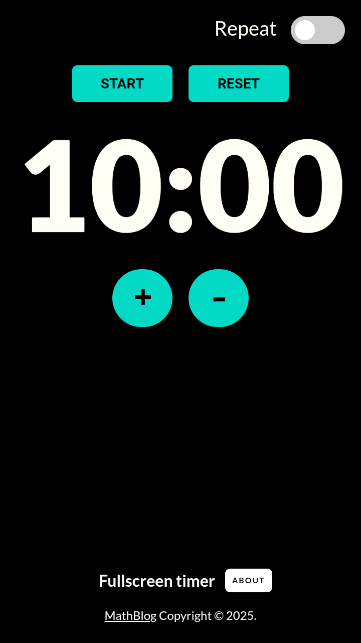 full screen timer - App on Amazon Appstore