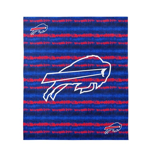 Image of Northwest NFL Buffalo Bills Oversized Microfiber Beach Towel, 60 x 70 Inches - Quick Dry, Sand Resistant, Lightweight, Highly Absorbent, Shibori Design
