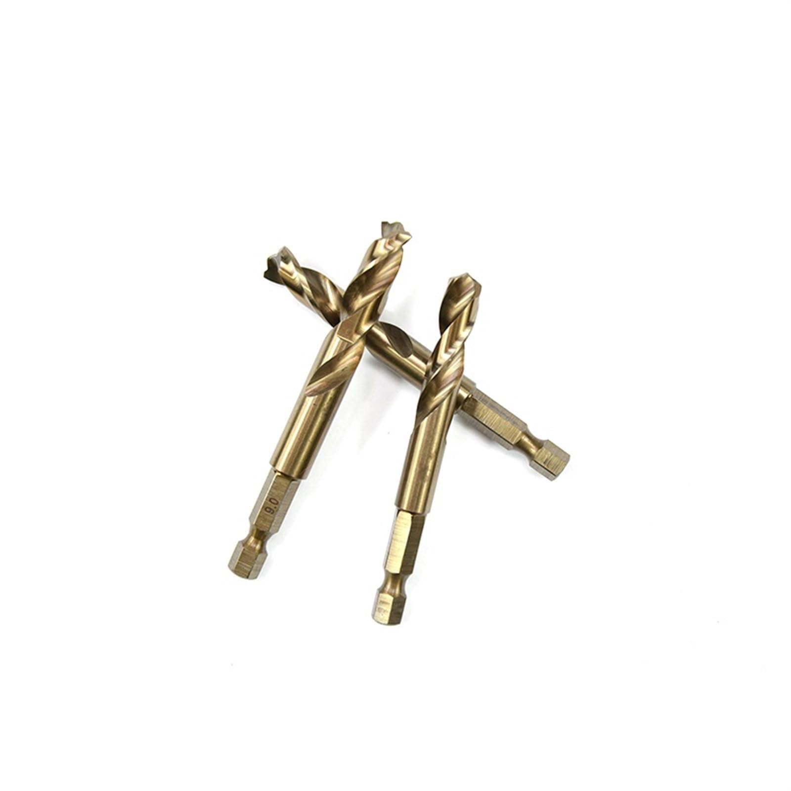 10 sztuk 2mm-13mm M35 HSSCO Kobaltowe wiertła HSS Twist Hex Quick Change Wiertło do stali nierdzewnej (6 mm 10 sztuk)