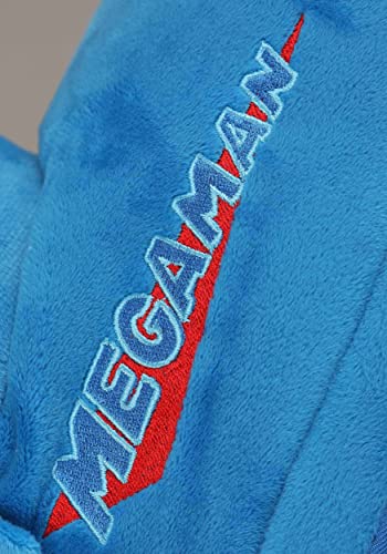 Adult Mega Man Costume Slippers - Video Game Themed Plushie Slippers4