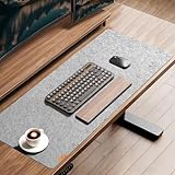 Sous-main de qualité supérieure : fabriqué en feutre résistant, esthétique, confortable et durable sans odeur. La surface assure des mouvements précis de la souris et offre une vitesse et un contrôle exceptionnels lorsque vous travaillez ou jouez. Idéal pour le bureau et la maison.