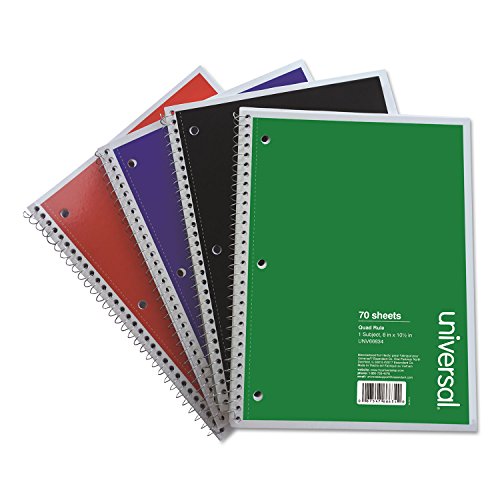 Cahier à spirale pour vos cours Universel 66634 quadrillé 4 unités