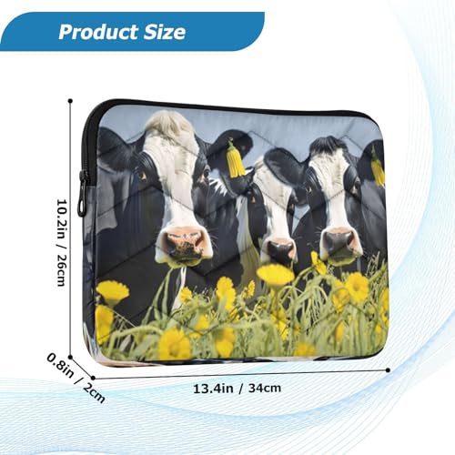 Funda para portátil Rural Farm Cows 13-14 pulgadas impermeable miniatura 3