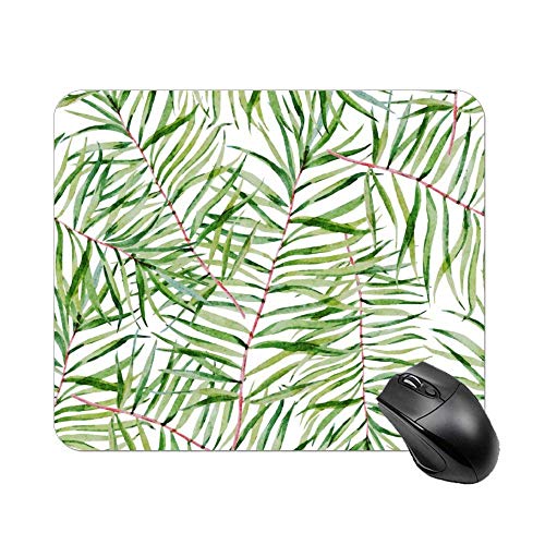 Preisvergleich Produktbild Aquarell tropische blätter muster mauspad schreibtisch computerzubehör brett dekor bürobedarf