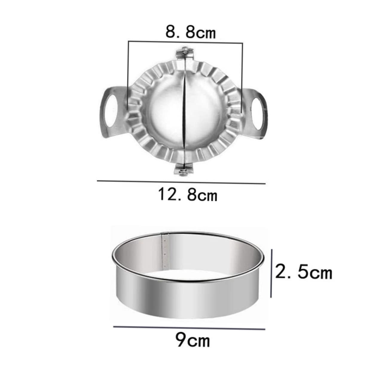 Amosfun 2Pcs Dumpling Molds DIY Dumpling Wrapper Tool for Home Cooking for Ravioli Empanadas and More Food Grade Safety Kitchen Gadgets